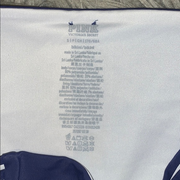 VS PINK navy crisscross design bathing suit bottom - Picture 2 of 5